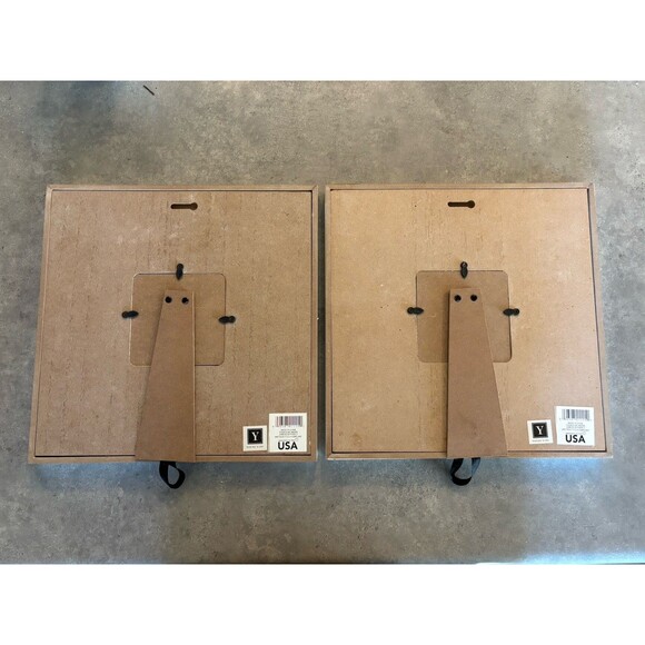 Young’s Inc Rustic Boho Wood 3.5 X 3.5 Photo Frame 12 X 12 White Floral Picture - Picture 2 of 3